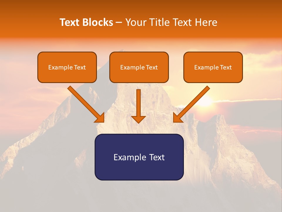 Snow Trek Altitude PowerPoint Template