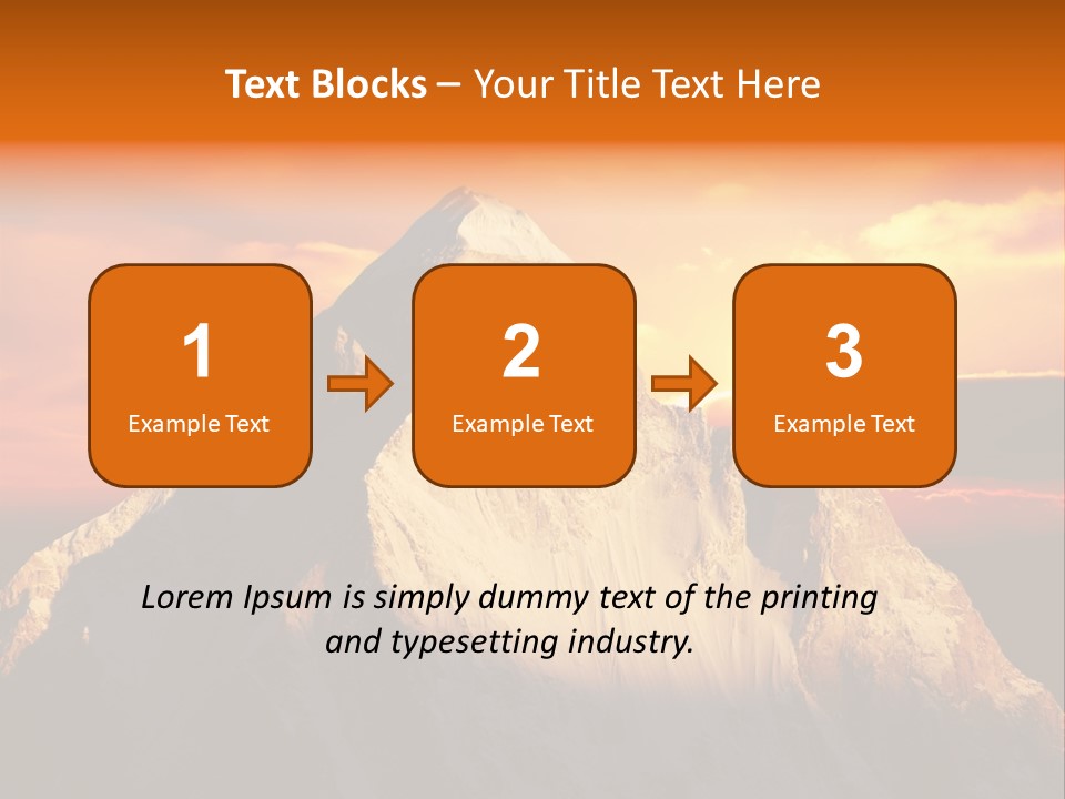 Snow Trek Altitude PowerPoint Template