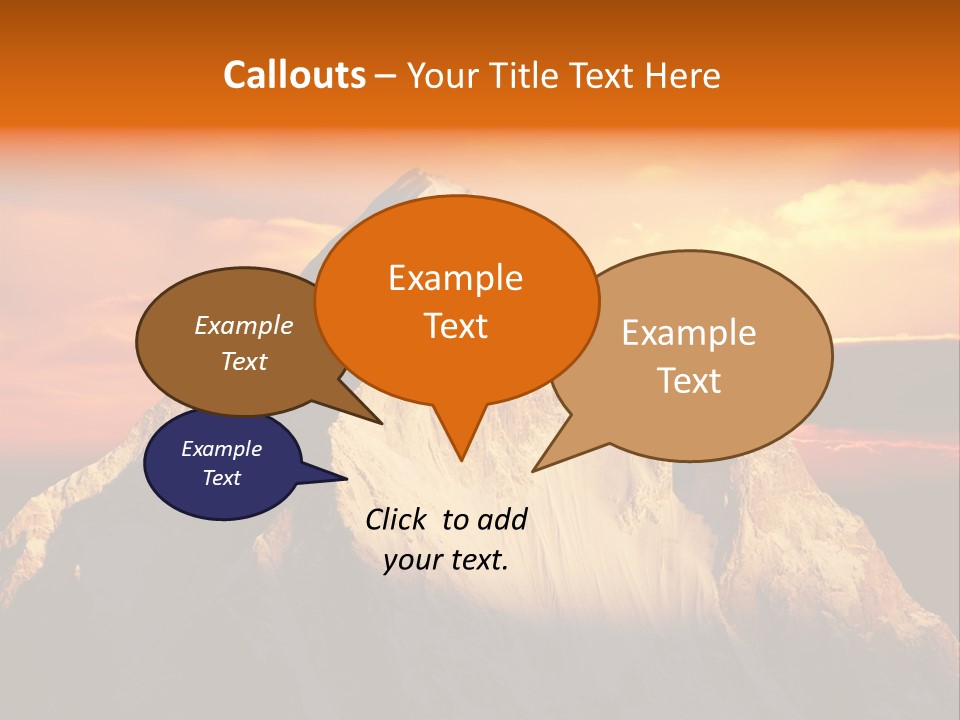Snow Trek Altitude PowerPoint Template