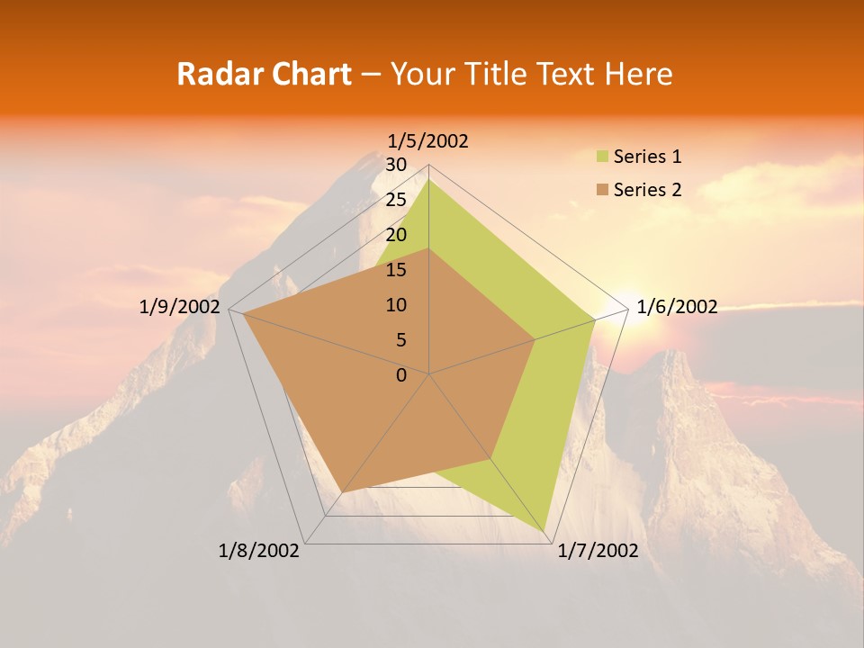 Snow Trek Altitude PowerPoint Template