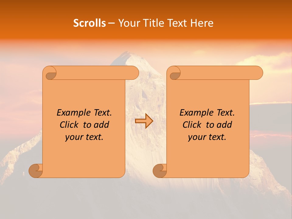 Snow Trek Altitude PowerPoint Template