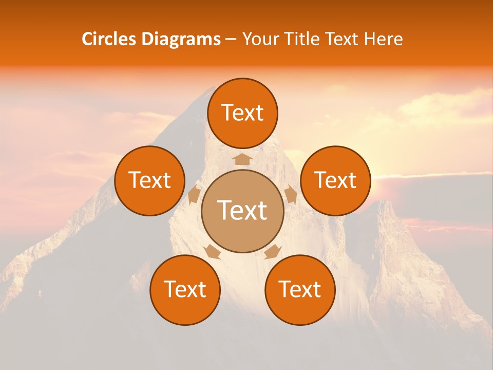 Snow Trek Altitude PowerPoint Template