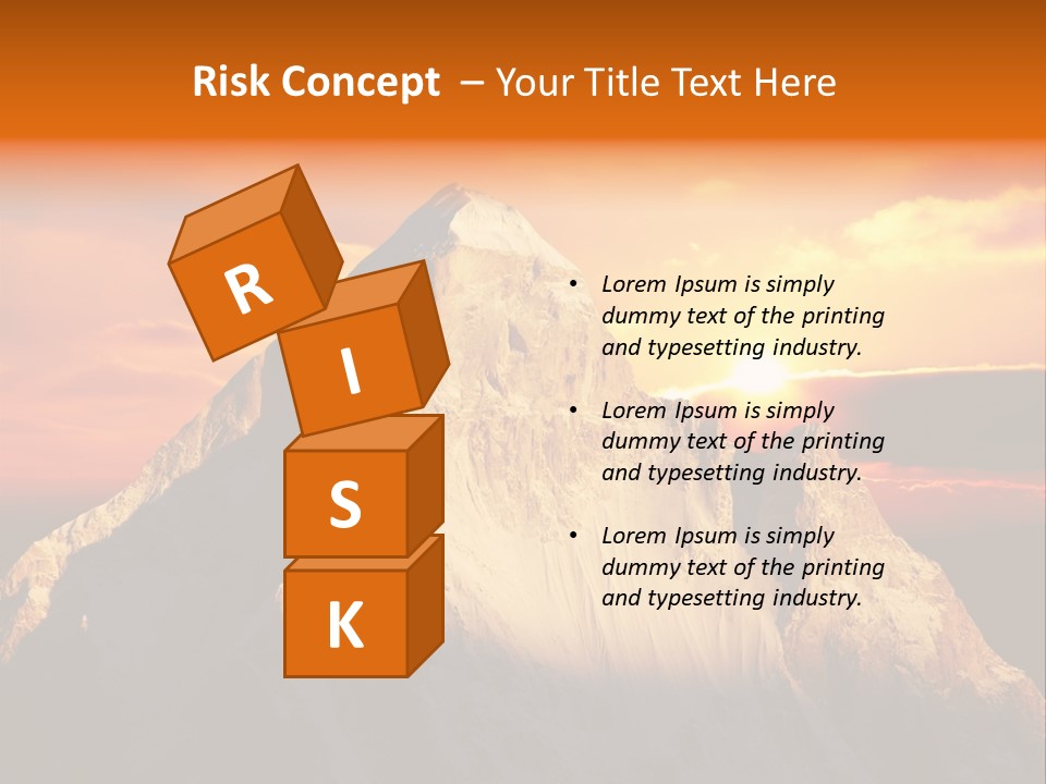 Snow Trek Altitude PowerPoint Template