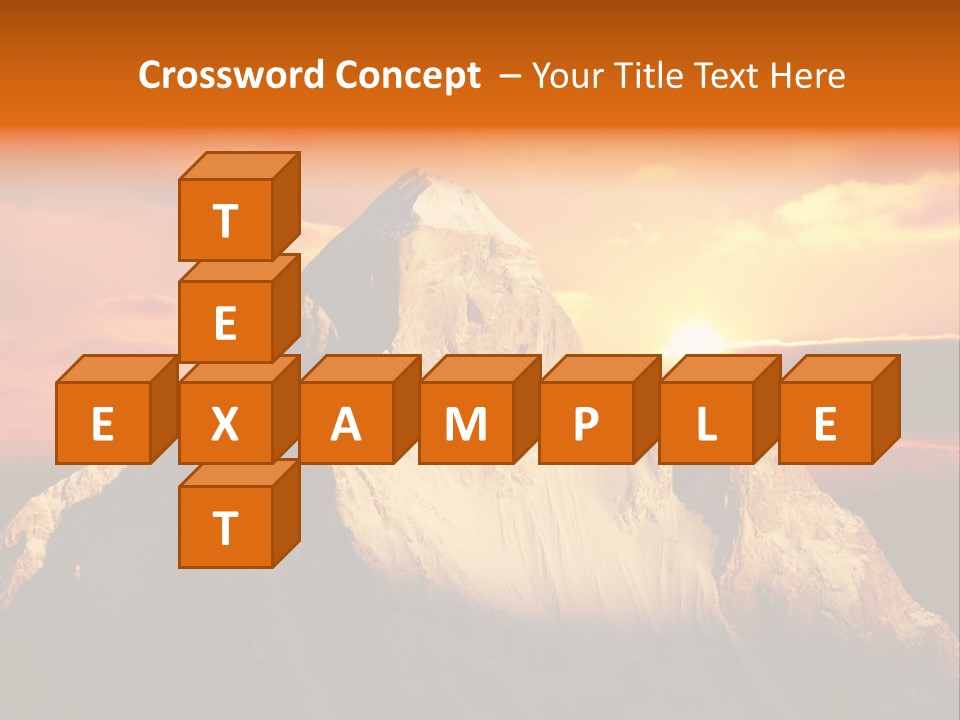 Snow Trek Altitude PowerPoint Template