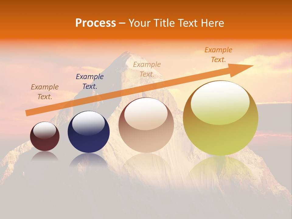 Snow Trek Altitude PowerPoint Template