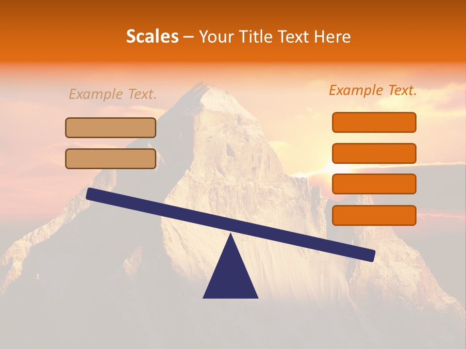 Snow Trek Altitude PowerPoint Template