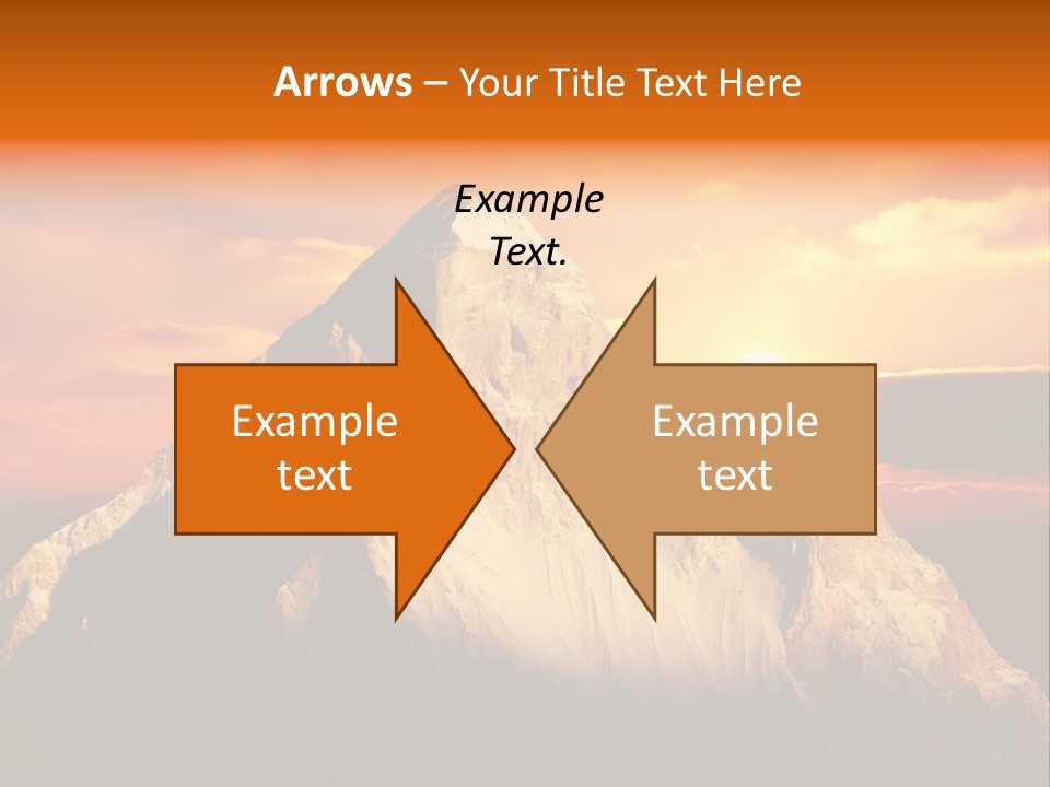 Snow Trek Altitude PowerPoint Template