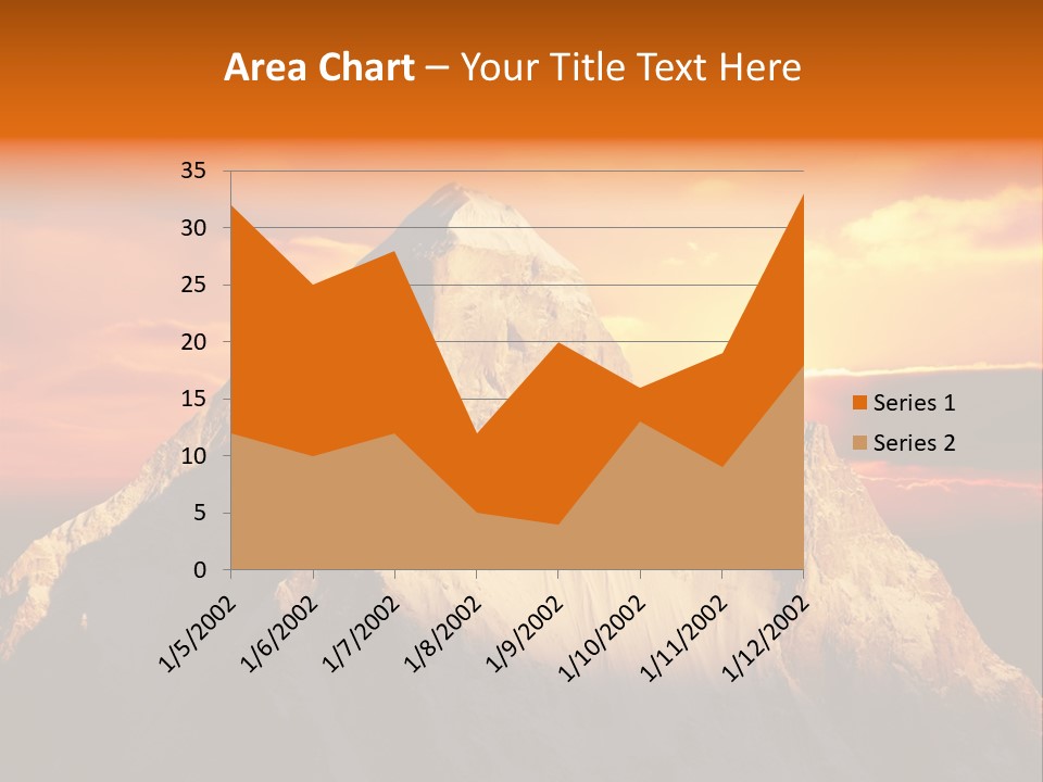 Snow Trek Altitude PowerPoint Template