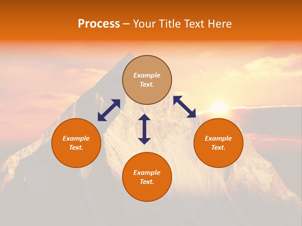 Snow Trek Altitude PowerPoint Template