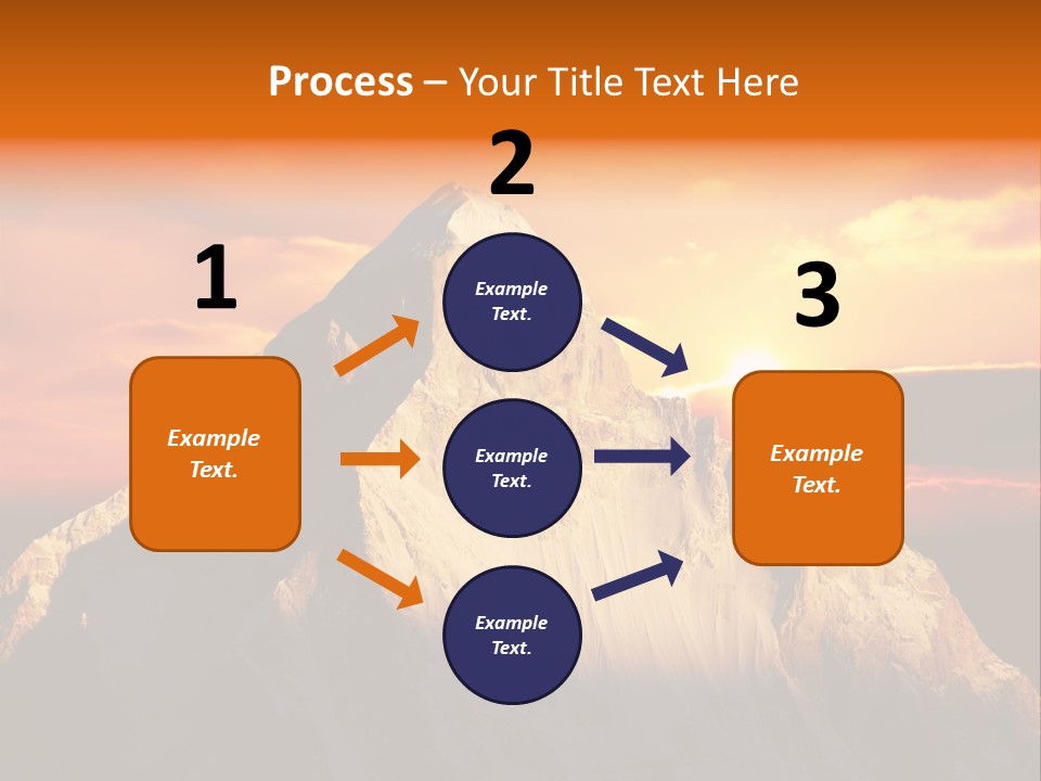 Snow Trek Altitude PowerPoint Template