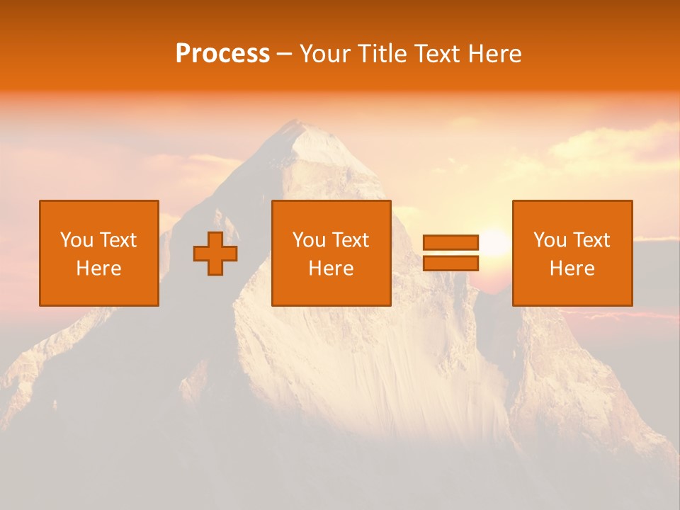 Snow Trek Altitude PowerPoint Template
