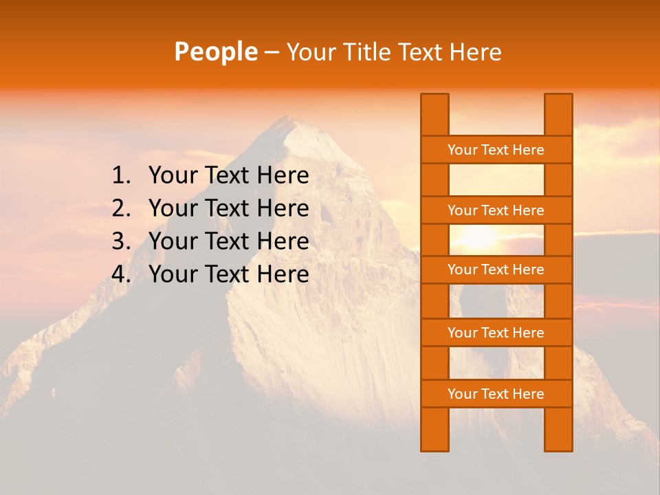 Snow Trek Altitude PowerPoint Template