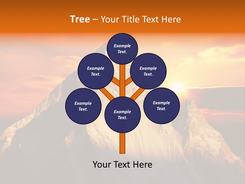 Snow Trek Altitude PowerPoint Template