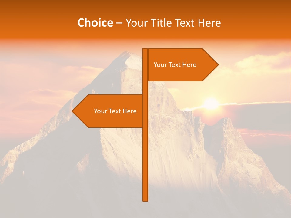 Snow Trek Altitude PowerPoint Template