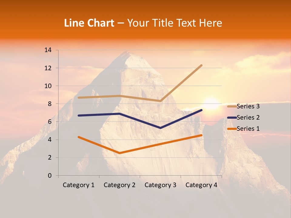 Snow Trek Altitude PowerPoint Template