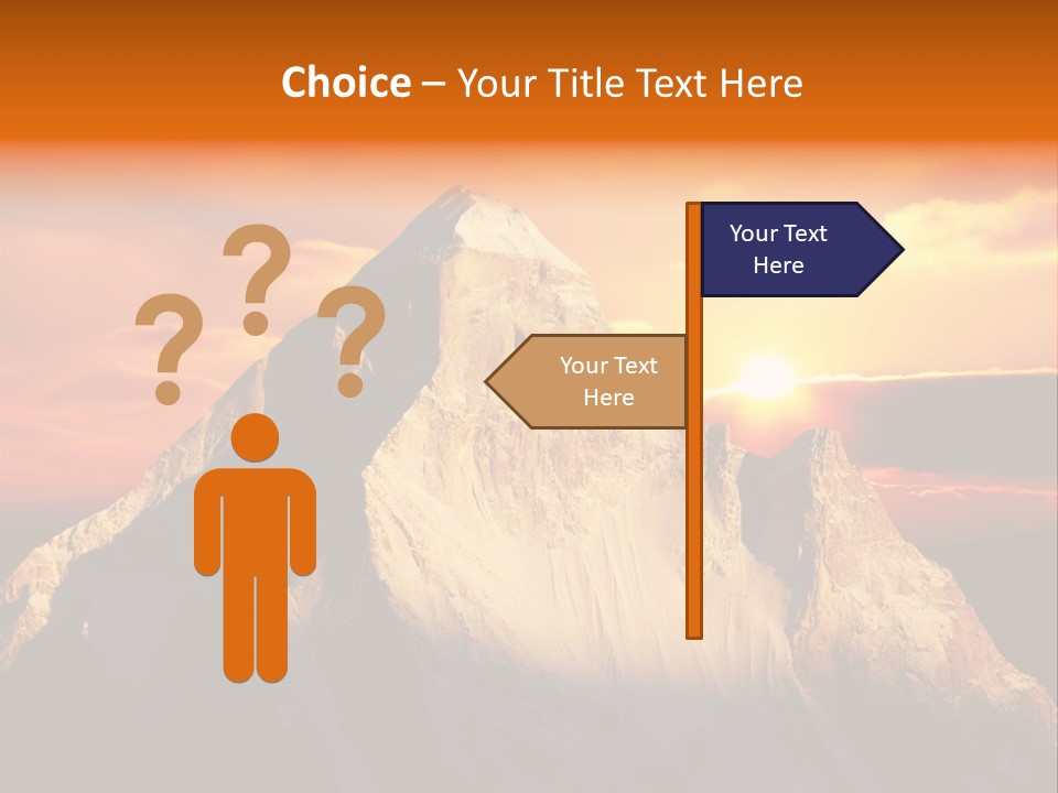 Snow Trek Altitude PowerPoint Template