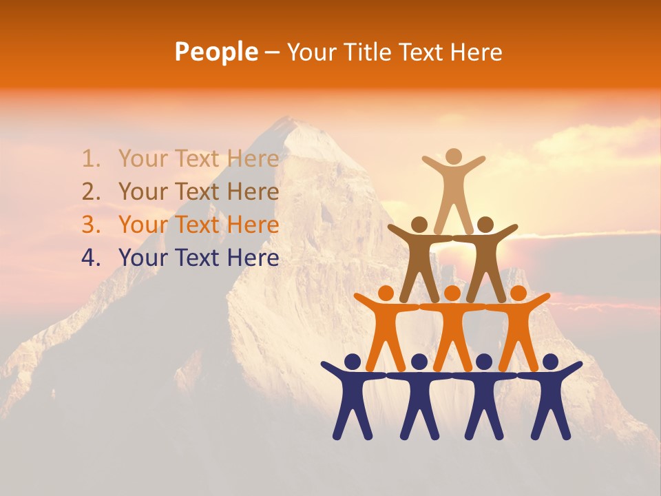 Snow Trek Altitude PowerPoint Template