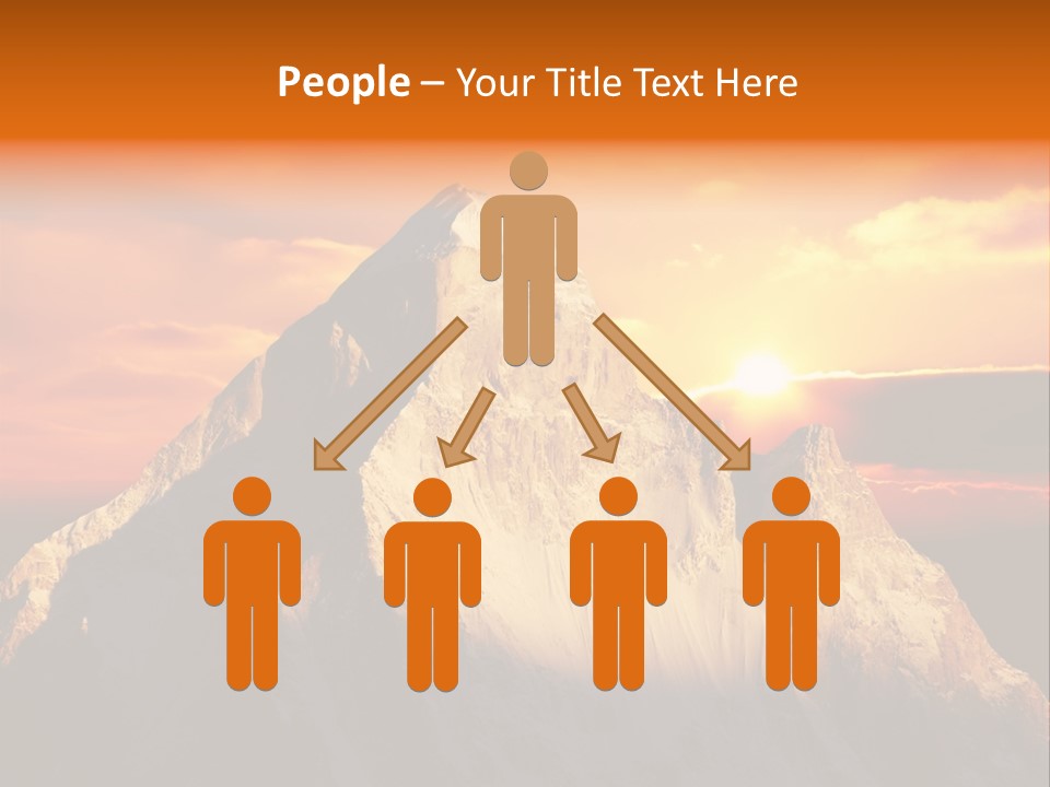 Snow Trek Altitude PowerPoint Template