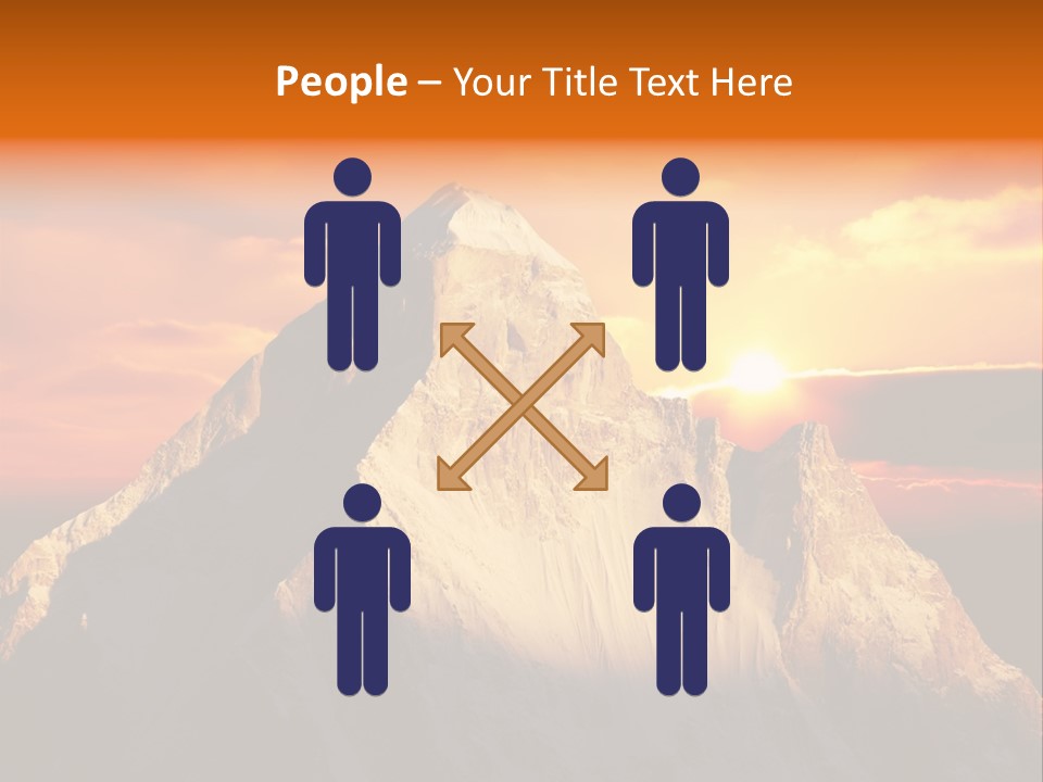 Snow Trek Altitude PowerPoint Template
