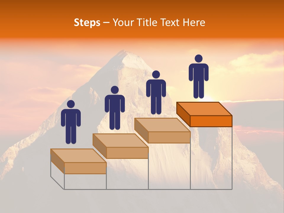 Snow Trek Altitude PowerPoint Template