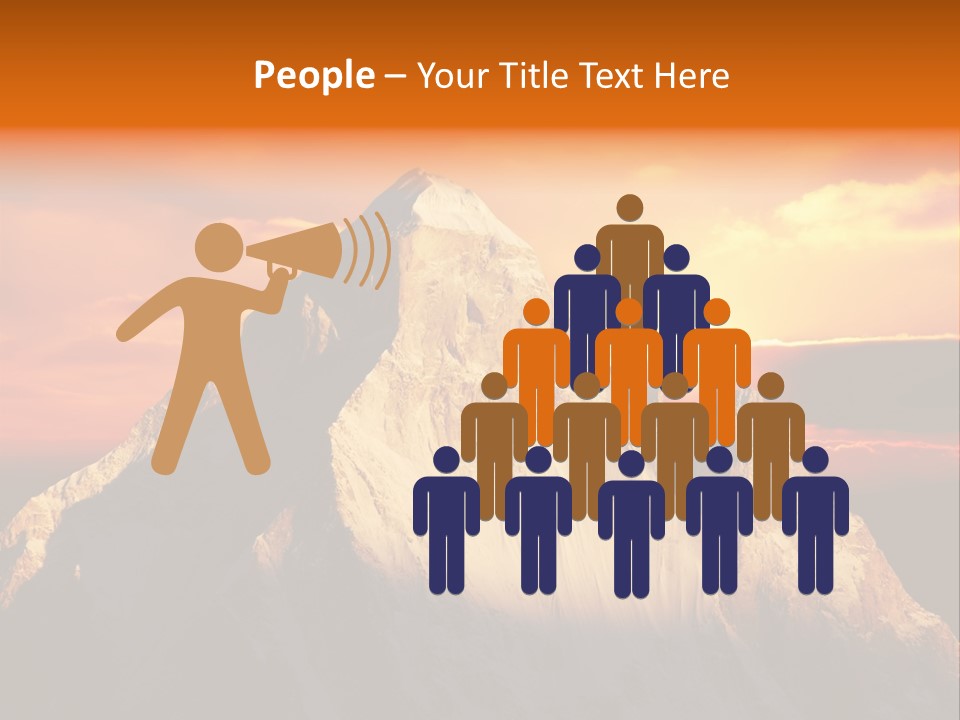 Snow Trek Altitude PowerPoint Template