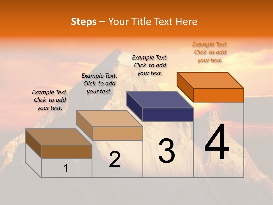 Snow Trek Altitude PowerPoint Template