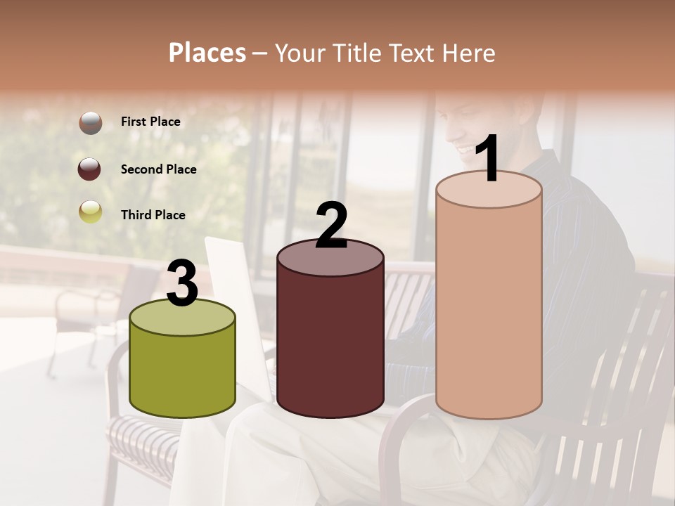 Businessman Portable Male PowerPoint Template