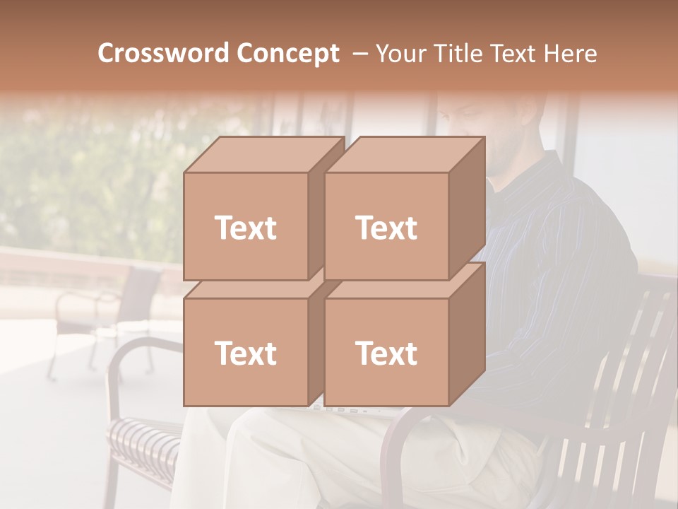 Businessman Portable Male PowerPoint Template