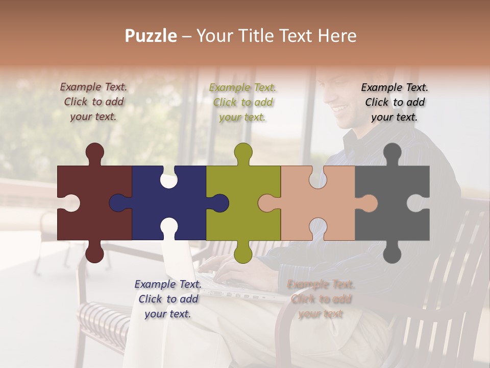 Businessman Portable Male PowerPoint Template