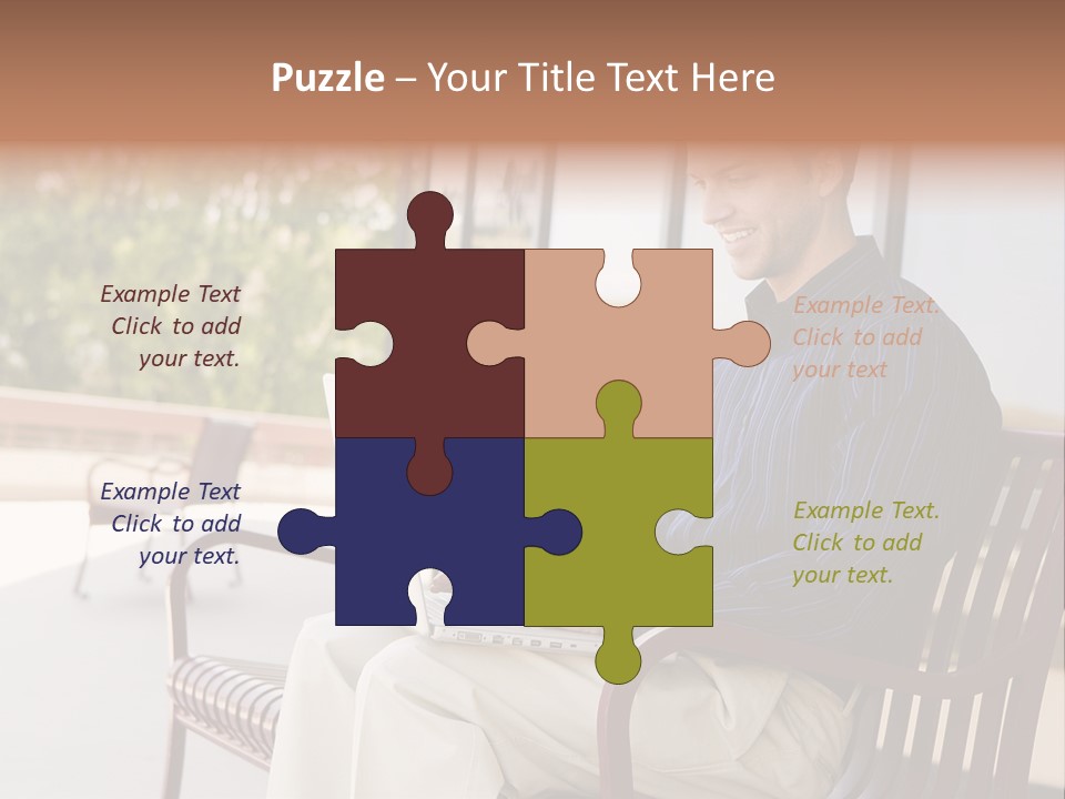 Businessman Portable Male PowerPoint Template