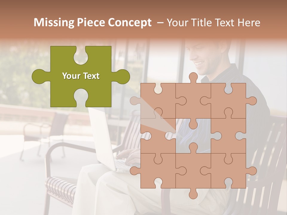 Businessman Portable Male PowerPoint Template