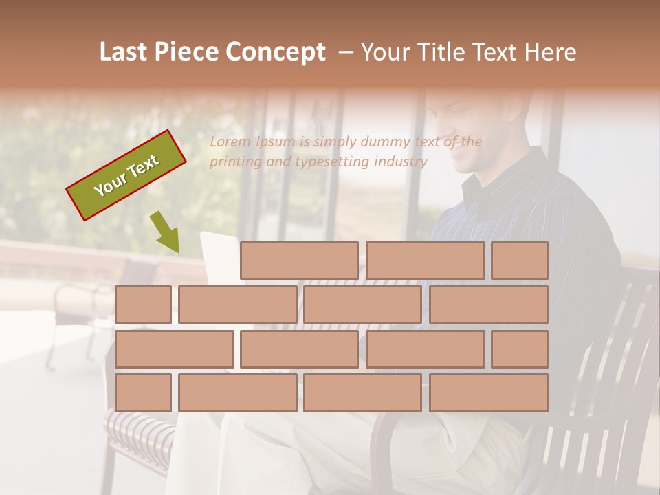 Businessman Portable Male PowerPoint Template