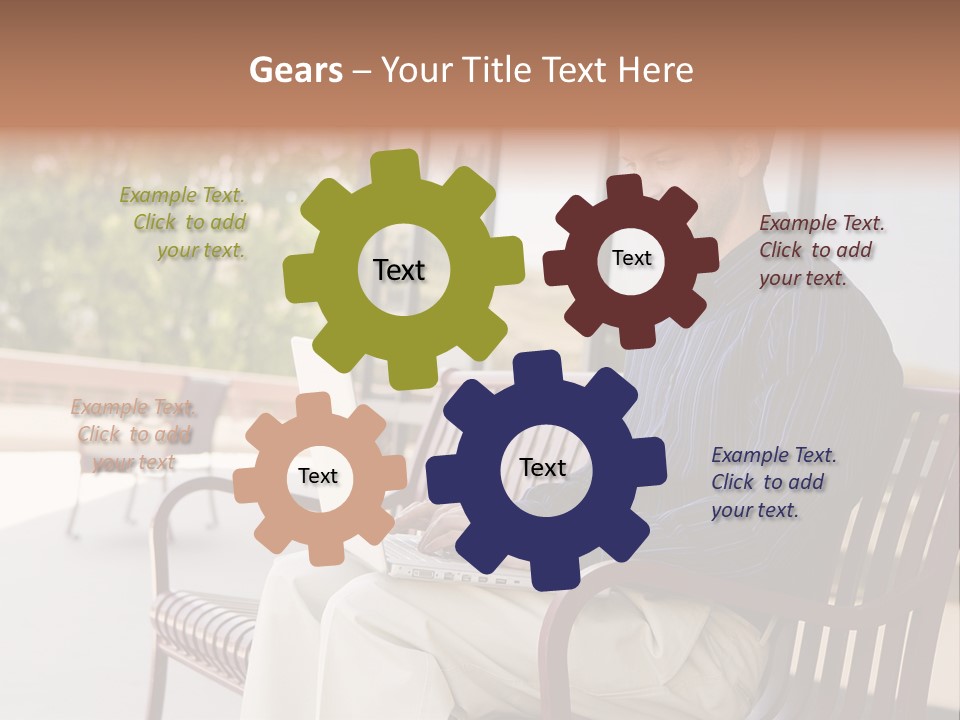 Businessman Portable Male PowerPoint Template