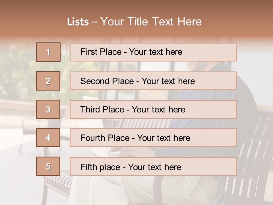 Businessman Portable Male PowerPoint Template