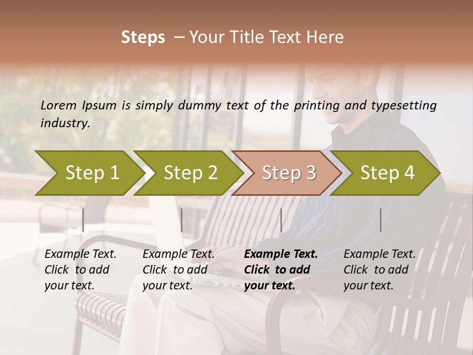 Businessman Portable Male PowerPoint Template