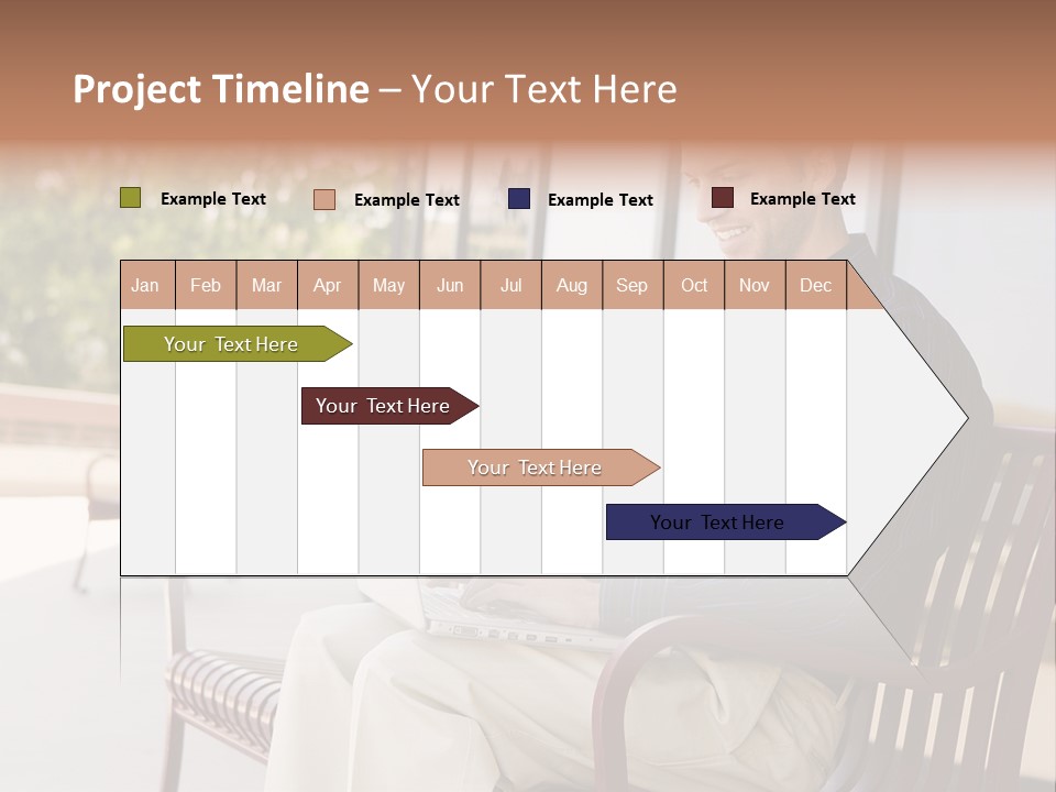 Businessman Portable Male PowerPoint Template