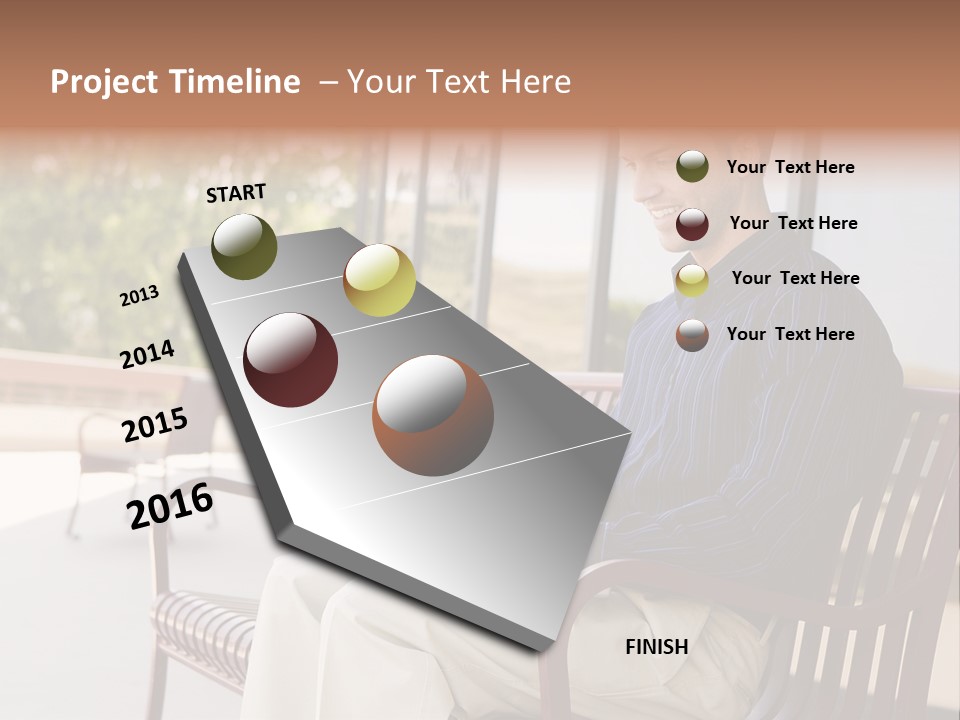 Businessman Portable Male PowerPoint Template