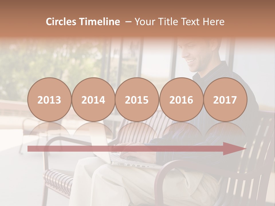 Businessman Portable Male PowerPoint Template