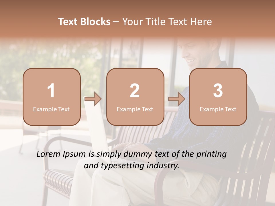 Businessman Portable Male PowerPoint Template