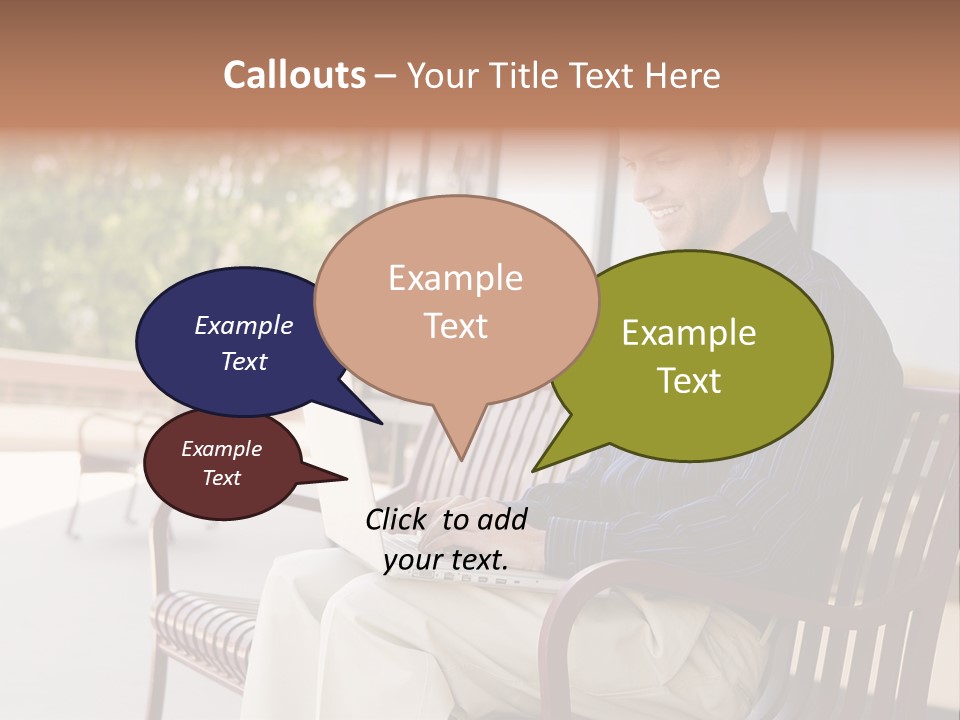 Businessman Portable Male PowerPoint Template