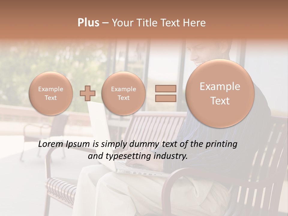 Businessman Portable Male PowerPoint Template