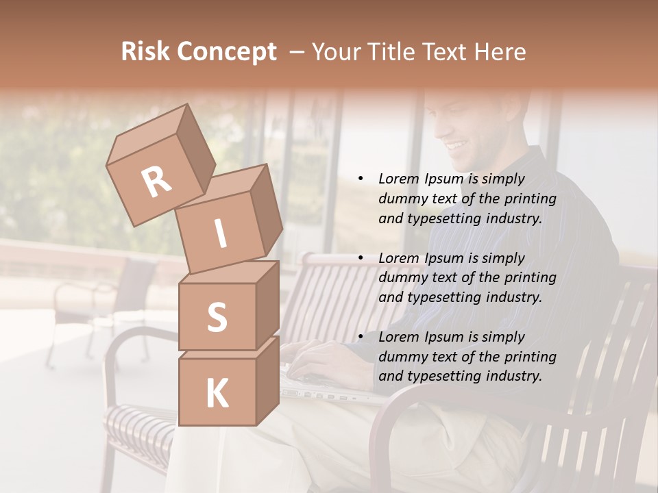 Businessman Portable Male PowerPoint Template