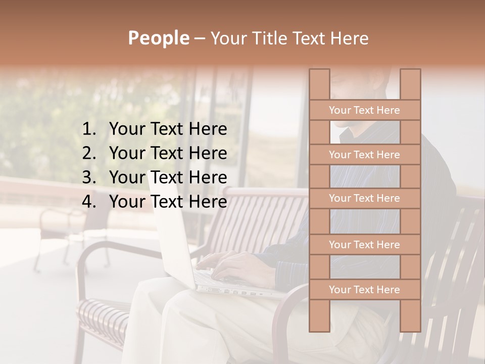 Businessman Portable Male PowerPoint Template