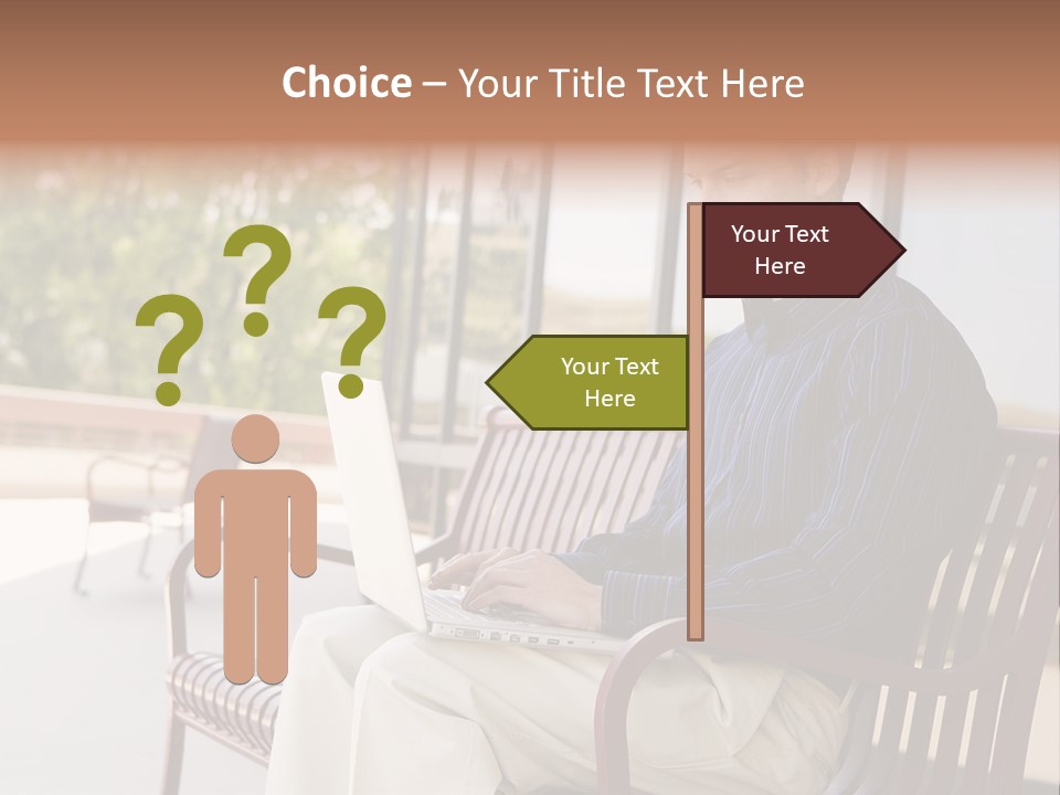 Businessman Portable Male PowerPoint Template