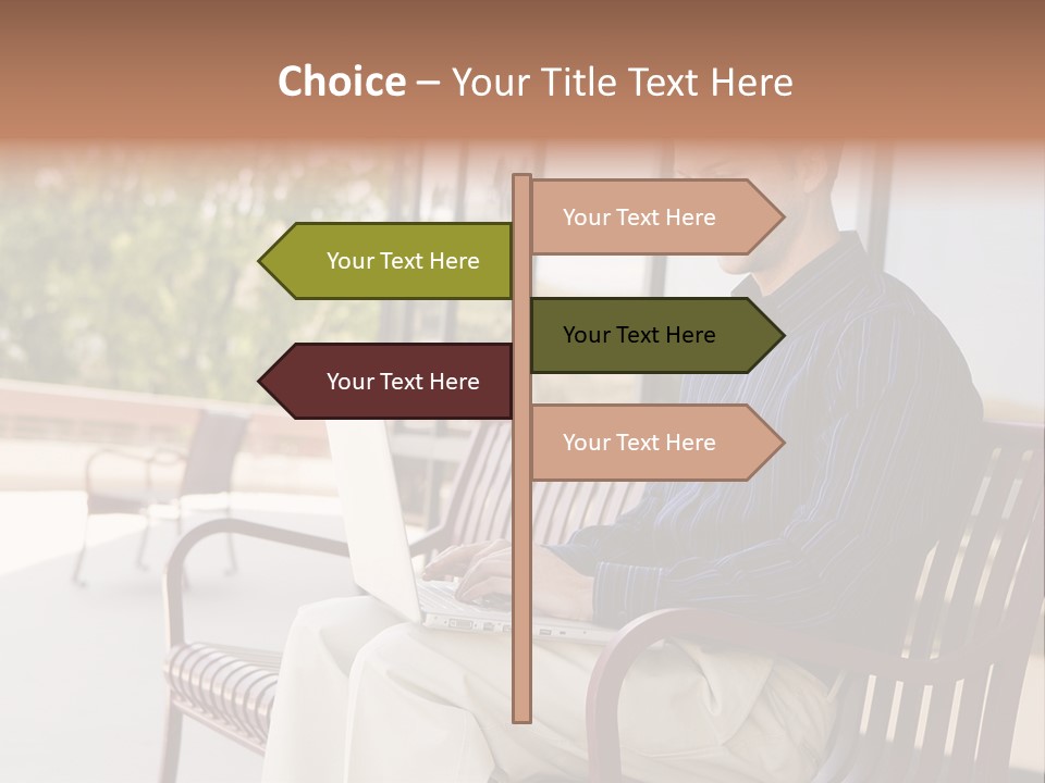 Businessman Portable Male PowerPoint Template