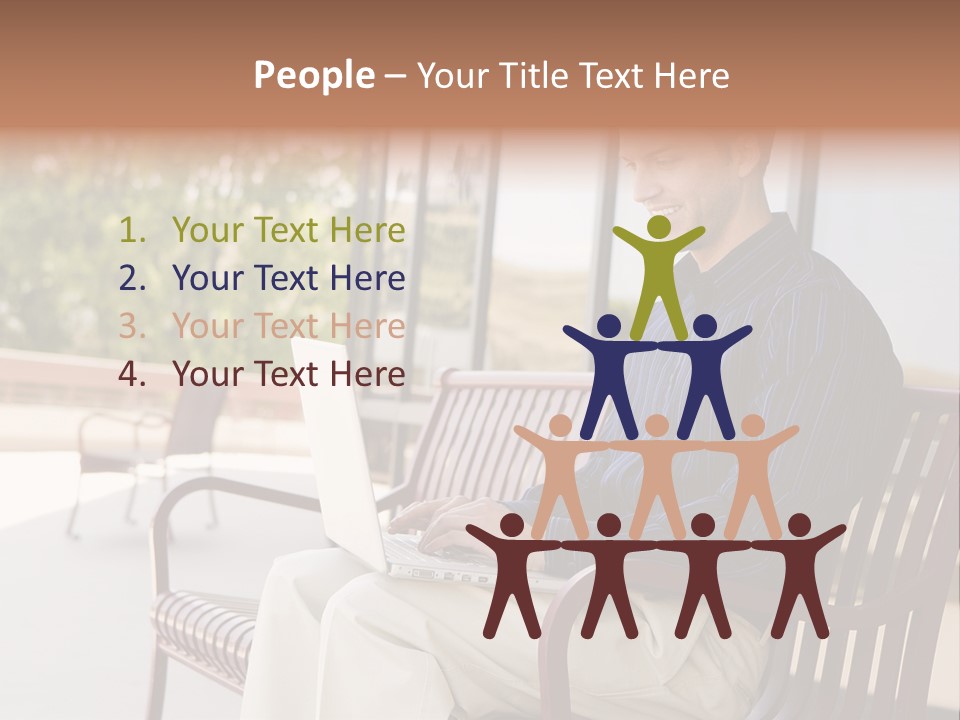 Businessman Portable Male PowerPoint Template