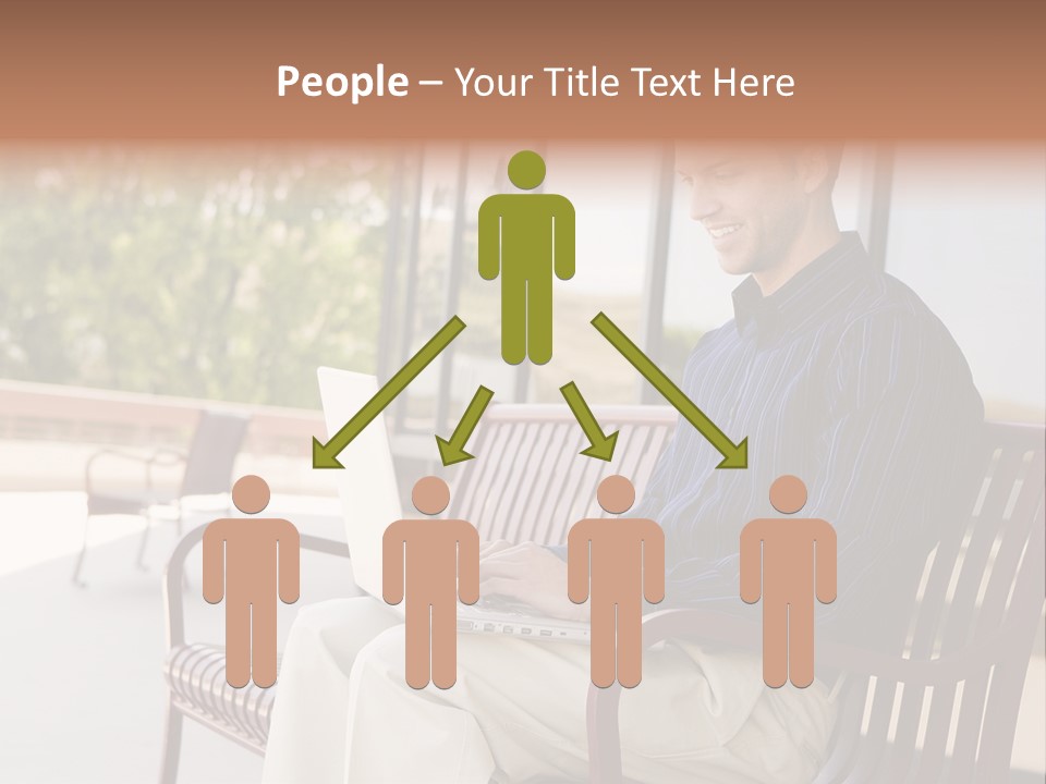 Businessman Portable Male PowerPoint Template