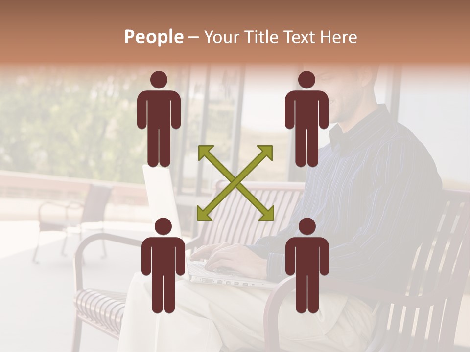 Businessman Portable Male PowerPoint Template