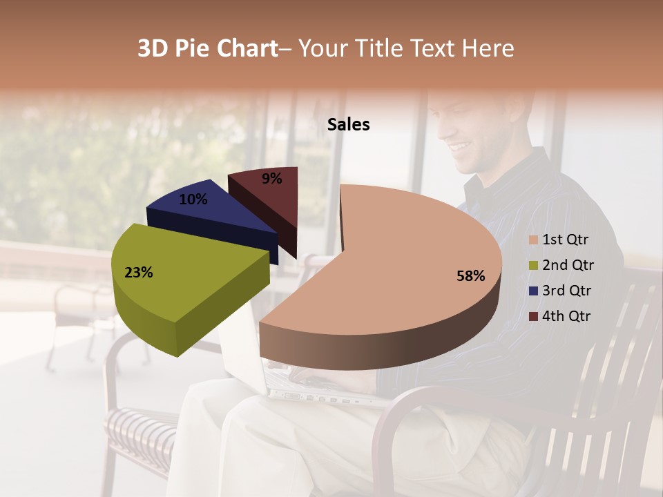 Businessman Portable Male PowerPoint Template
