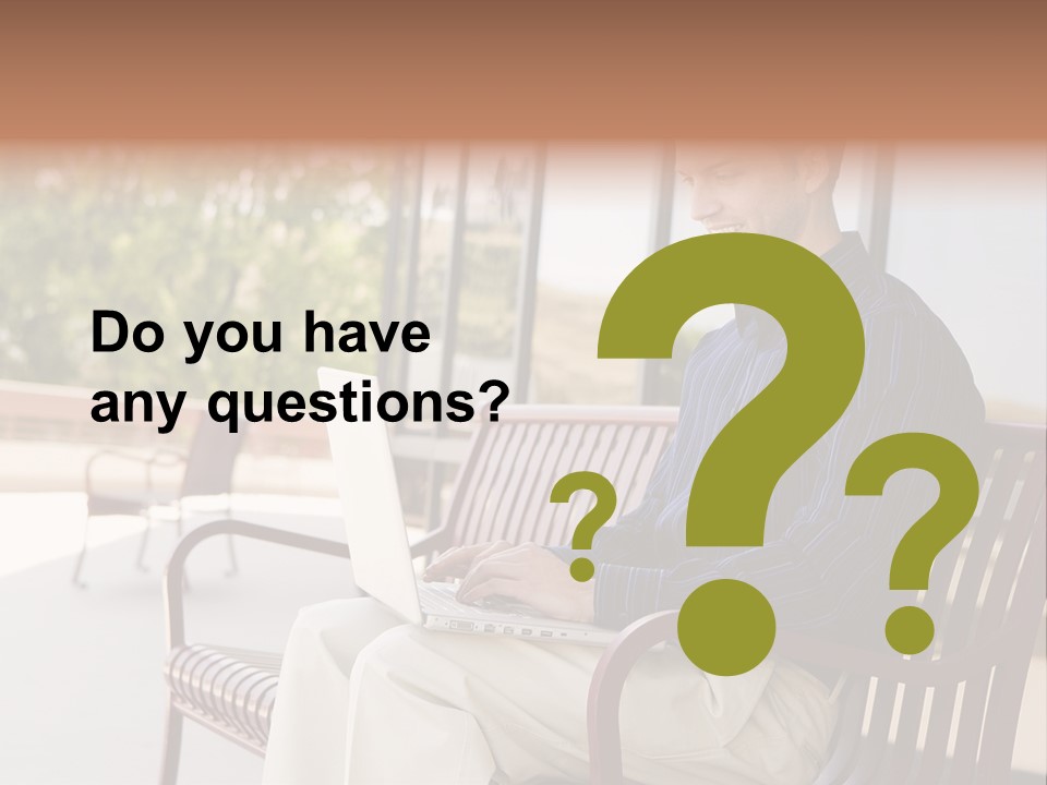 Businessman Portable Male PowerPoint Template